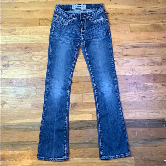 REKD- YIU REKD ME DISTRESSED STRAIGHT JEANS - Picture 3 of 12